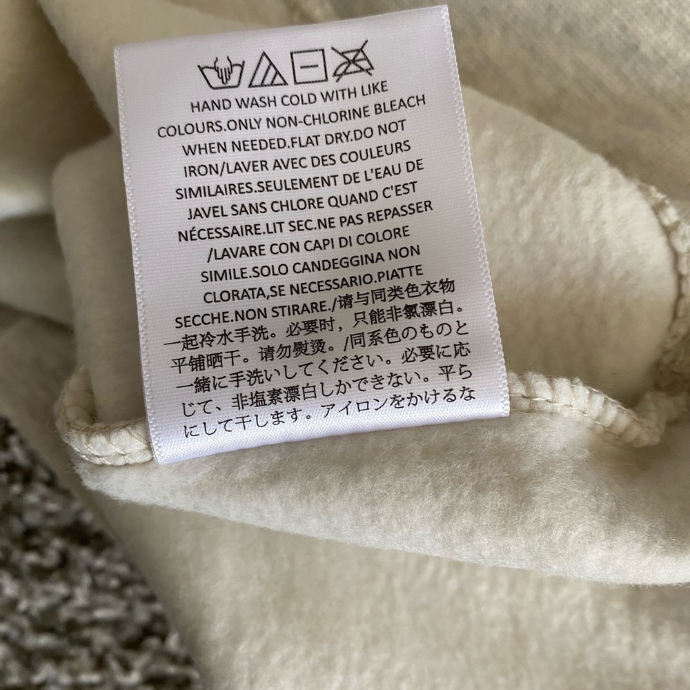 ESSENTIALS FEAR OG GOD LIGHT OATMEAL PULLOVER HOODIE - Picture 9 of 10